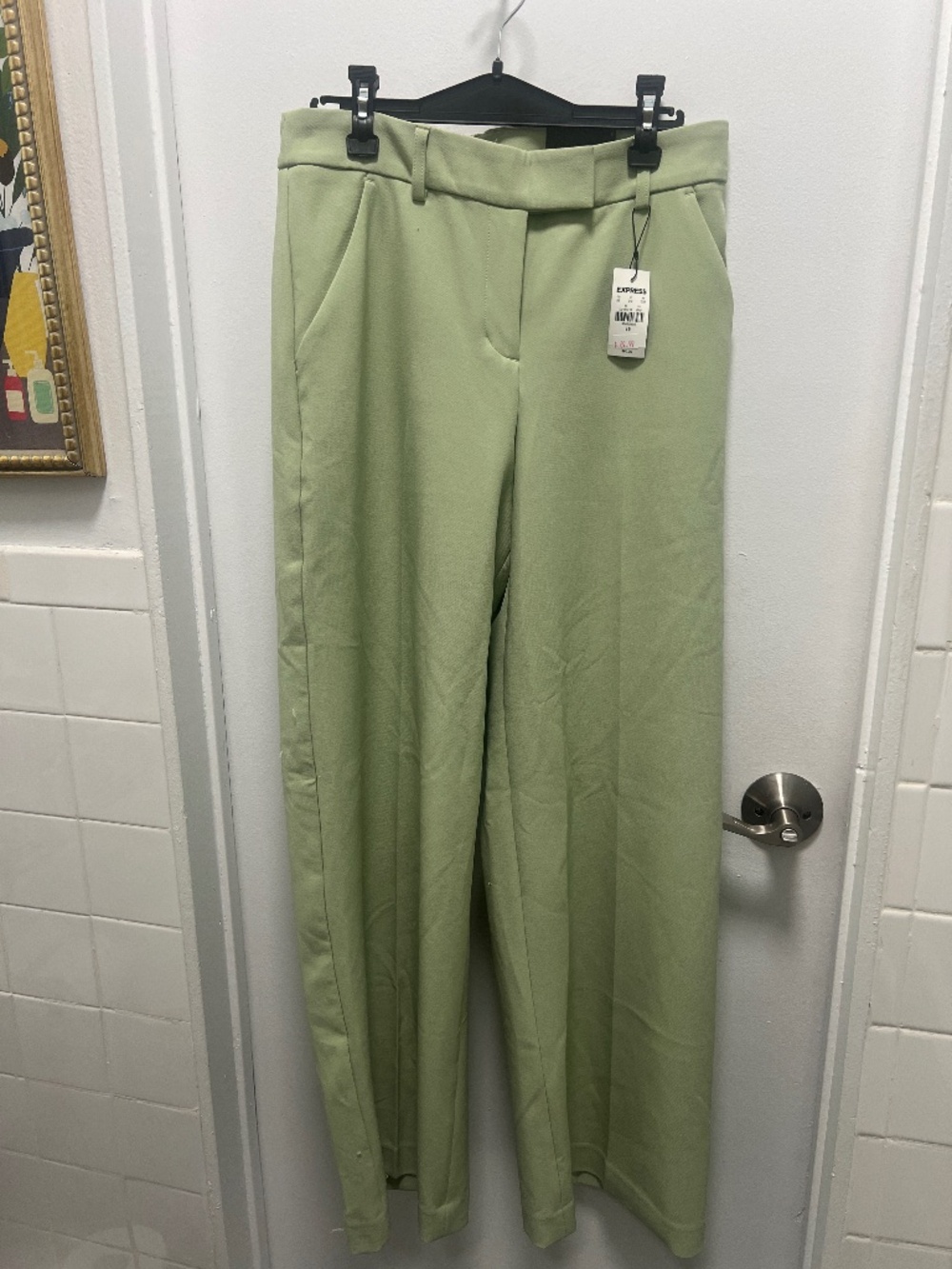 Express Tea Green Trousers NWT